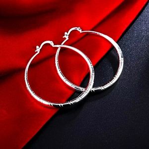 Sterling Silver Large Hoops 2"